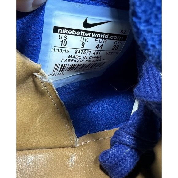 Nike Air Max 1 Premium Royal Game Royal Men\'s Size 10 847671-441 Shoes‎ main image 7
